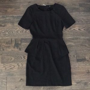 Peplum black dress